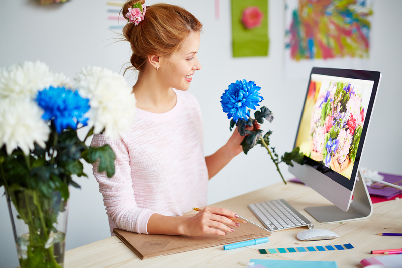 flowers  / blue flowers 